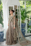 Alif by AJR Couture Embroidered Organza Unstitched 3Pc Suit - AZALEA