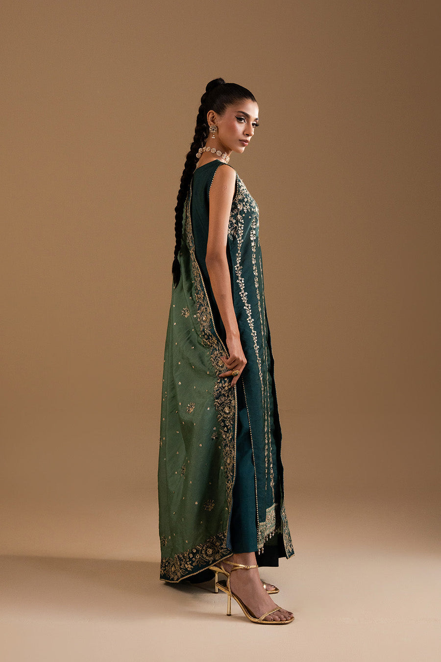 Zariya Afsanay Russian Silk Unstitched 3Pc Suit ZB50038 AZIN
