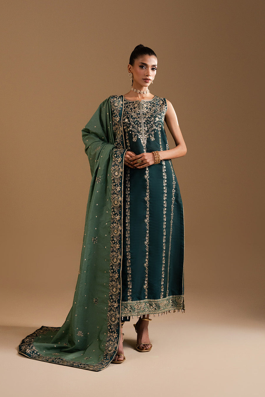 Zariya Afsanay Russian Silk Unstitched 3Pc Suit ZB50038 AZIN