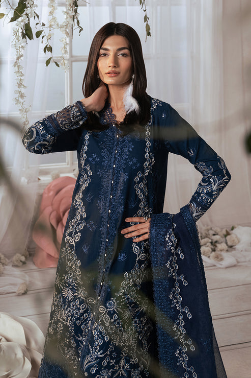 Eudora by Ayzel Embroidered Lawn Unstitched 3Pc Suit AZL-24-LUX-V1-04 ESTELLE