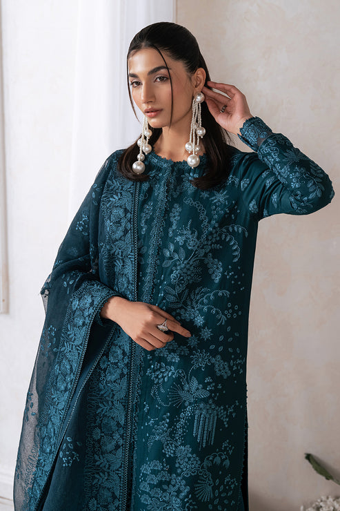 Eudora by Ayzel Embroidered Lawn Unstitched 3Pc Suit AZL-24-LUX-V1-06 DENIZ