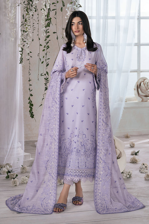 Eudora by Ayzel Embroidered Lawn Unstitched 3Pc Suit AZL-24-LUX-V1-08 BONITA