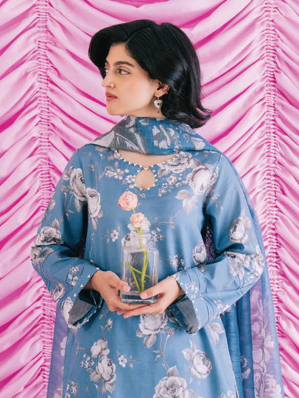 Rinnesa by Ayzel Embroidered Lawn Unstitched 3Pc Suit AZL-24-V3-13 POSY