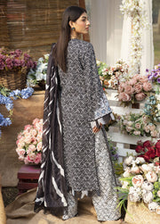 Ayzel Summer Dream Unstitched Lawn 3Pc Suit AZL-V1-08 Batflower