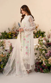 Asifa & Nabeel Azalia Embroidered Lawn Unstitched 3Pc Suit AZL25-03 Dove