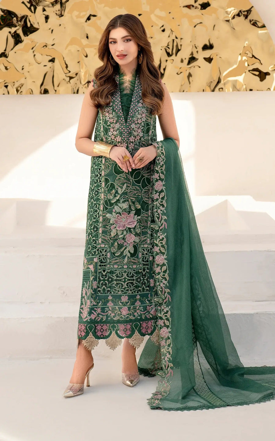 Asifa & Nabeel Azalia Embroidered Lawn Unstitched 3Pc Suit AZL25-06 Wild One
