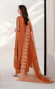 Asifa & Nabeel Azalia Embroidered Lawn Unstitched 3Pc Suit AZL25-07 Day Lily