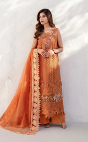 Asifa & Nabeel Azalia Embroidered Lawn Unstitched 3Pc Suit AZL25-07 Day Lily