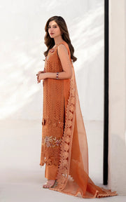 Asifa & Nabeel Azalia Embroidered Lawn Unstitched 3Pc Suit AZL25-07 Day Lily