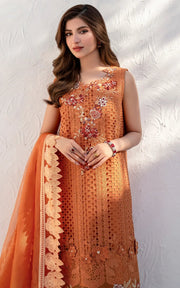Asifa & Nabeel Azalia Embroidered Lawn Unstitched 3Pc Suit AZL25-07 Day Lily