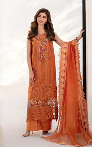 Asifa & Nabeel Azalia Embroidered Lawn Unstitched 3Pc Suit AZL25-07 Day Lily