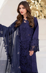 Asifa & Nabeel Azalia Embroidered Lawn Unstitched 3Pc Suit AZL25-08 Nile