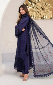 Asifa & Nabeel Azalia Embroidered Lawn Unstitched 3Pc Suit AZL25-08 Nile