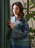 Faiza Faisal Lumiere Printed Khaddar Stitched 2Pc Suit - AZURE