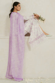 Ayzel Amore Embroidered Unstitched Lawn 3Pc Suit - AZURE