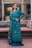 Zarposh Celia Embroidered Luxury Lawn Unstitched 3Pc Suit - AZUREA