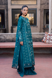 Zarposh Celia Embroidered Luxury Lawn Unstitched 3Pc Suit - AZUREA