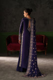 Emaan Adeel Verve Embroidered Raw Silk Unstitched 3Pc Suit - AZURE SAPPHIRE