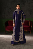 Emaan Adeel Verve Embroidered Raw Silk Unstitched 3Pc Suit - AZURE SAPPHIRE