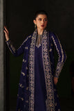 Emaan Adeel Verve Embroidered Raw Silk Unstitched 3Pc Suit - AZURE SAPPHIRE