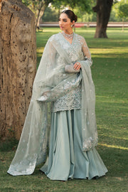 Pehli Nazar by Ayzel Embroidered Organza Unstitched 3Pc Suit D-04 Sultana