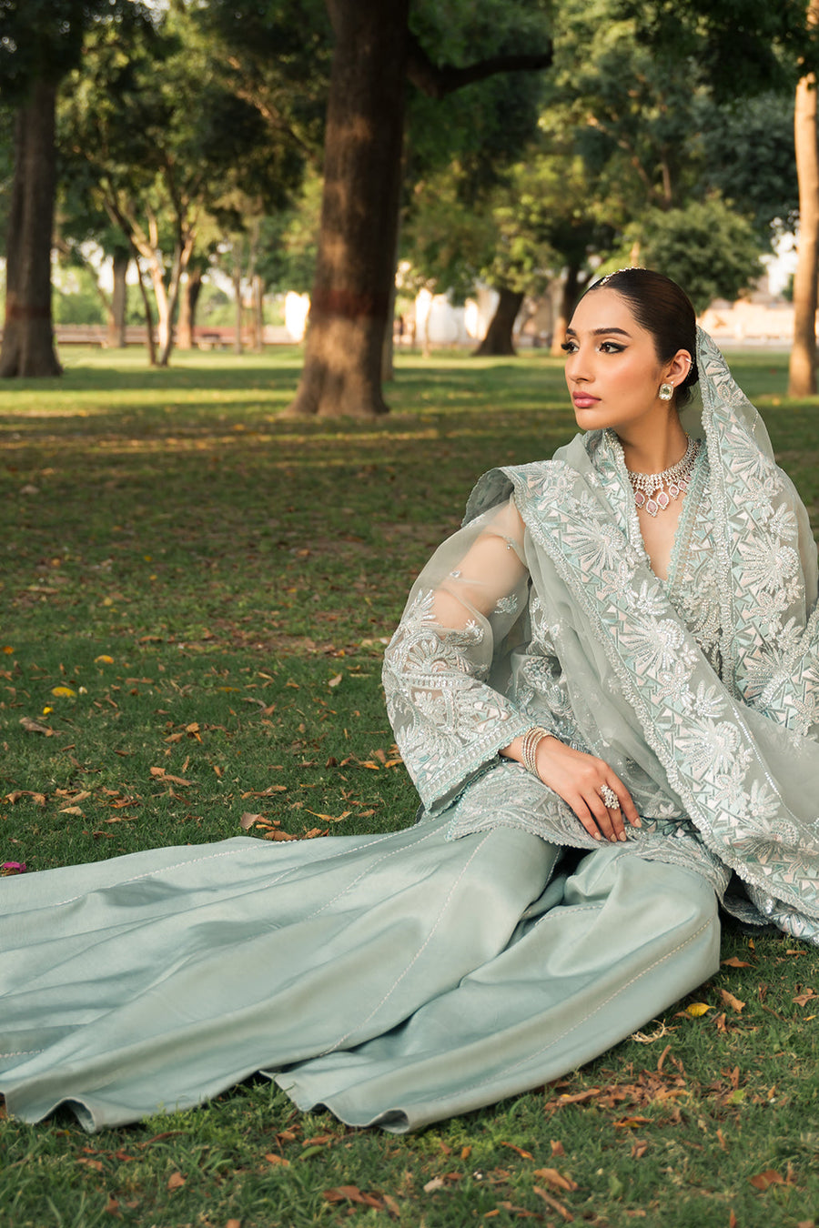 Pehli Nazar by Ayzel Embroidered Organza Unstitched 3Pc Suit D-04 Sultana