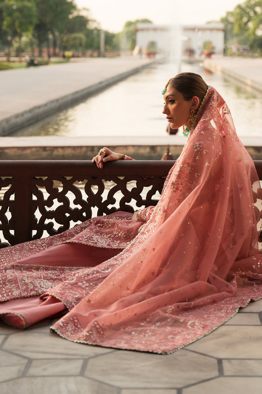 Pehli Nazar by Ayzel Embroidered Organza Unstitched 3Pc Suit D-06 Rukhsar