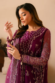 Solene by Ayzel Embroidered Organza Unstitched 3Pc Suit D-02 HONORA