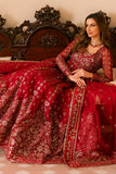 Solene by Ayzel Embroidered Organza Unstitched 3Pc Suit D-04 ROSE