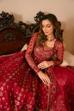 Solene by Ayzel Embroidered Organza Unstitched 3Pc Suit D-04 ROSE