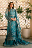 Solene by Ayzel Embroidered Organza Unstitched 3Pc Suit D-10 LILA