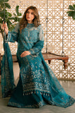 Solene by Ayzel Embroidered Organza Unstitched 3Pc Suit D-10 LILA