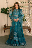 Solene by Ayzel Embroidered Organza Unstitched 3Pc Suit D-10 LILA