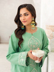 Faiza Faisal Aura Pret Embroidered Dobby Lawn 2Pc Suit - Aada