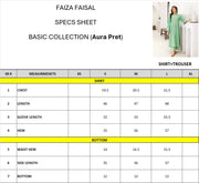 Faiza Faisal Aura Pret Embroidered Dobby Lawn 2Pc Suit - Aada