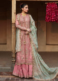 Hussain Rehar Festive Unstitched Embroidered Organza Dress - Aadoo