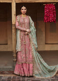 Hussain Rehar Festive Unstitched Embroidered Organza Dress - Aadoo