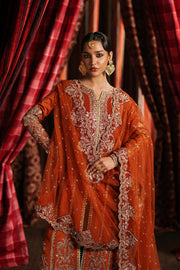 Afrozeh Divani Embroidered Raw Silk Unstitched 3Pc Suit AS-25-04 AAFREEN