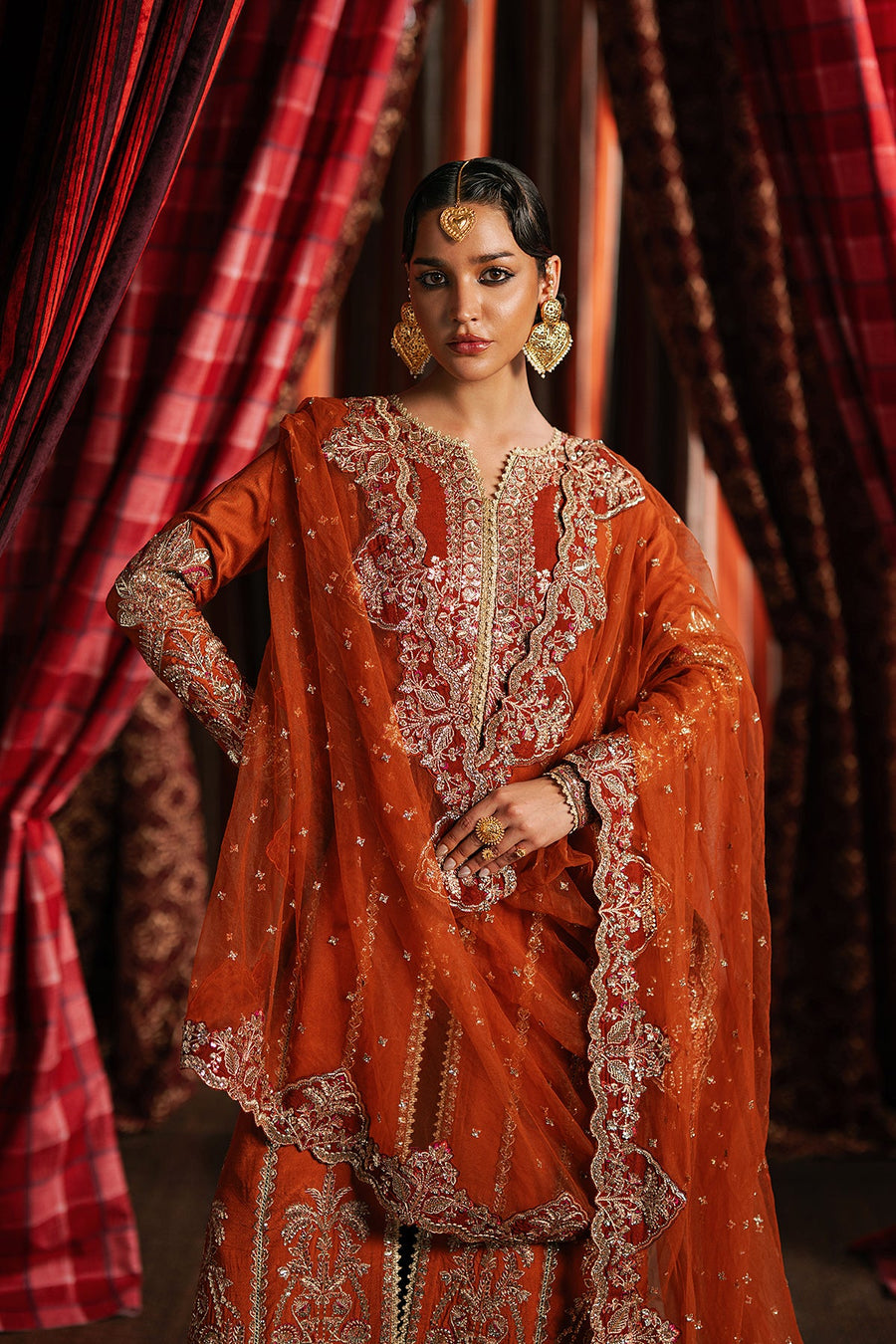 Afrozeh Divani Embroidered Raw Silk Unstitched 3Pc Suit AS-25-04 AAFREEN