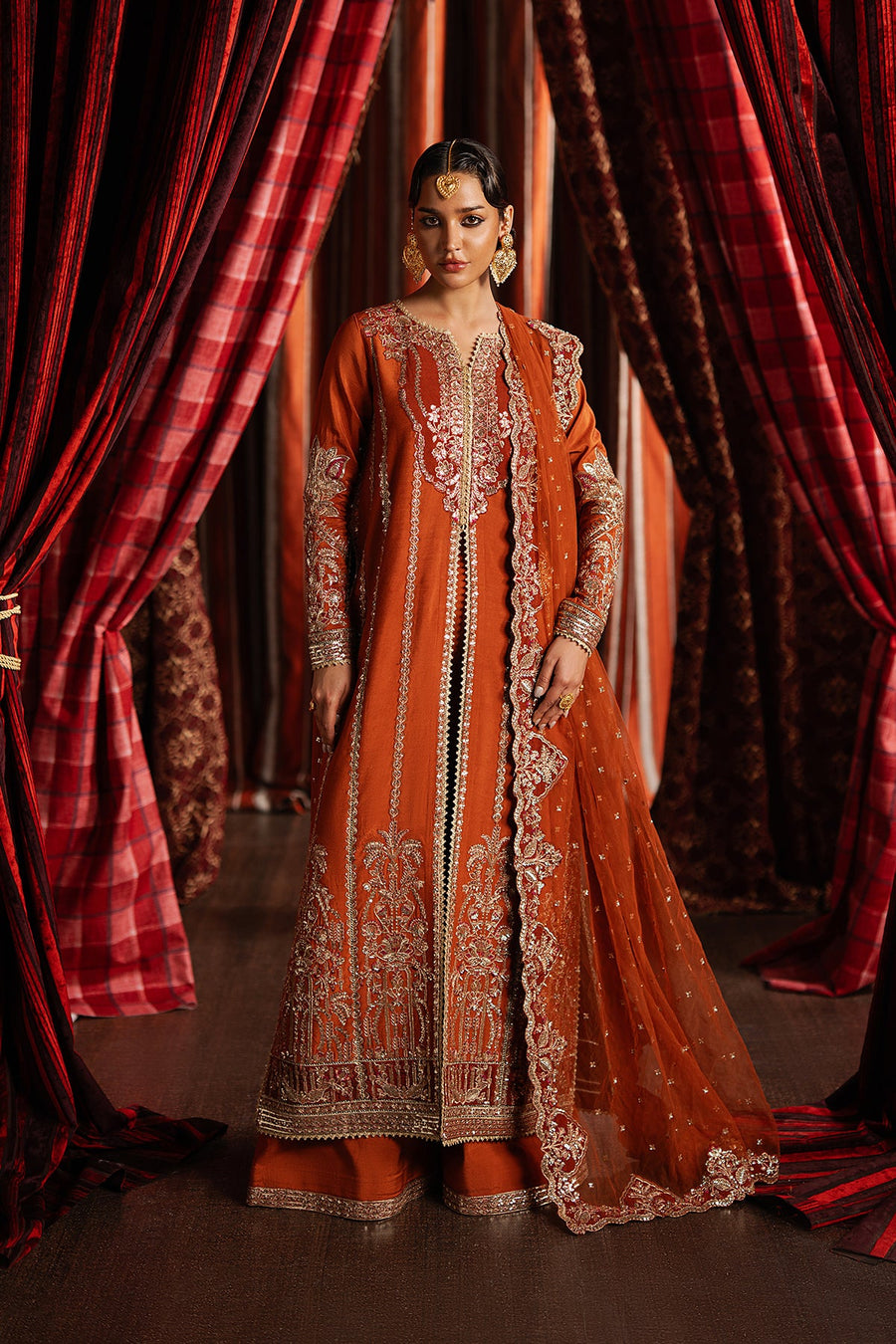 Afrozeh Divani Embroidered Raw Silk Unstitched 3Pc Suit AS-25-04 AAFREEN