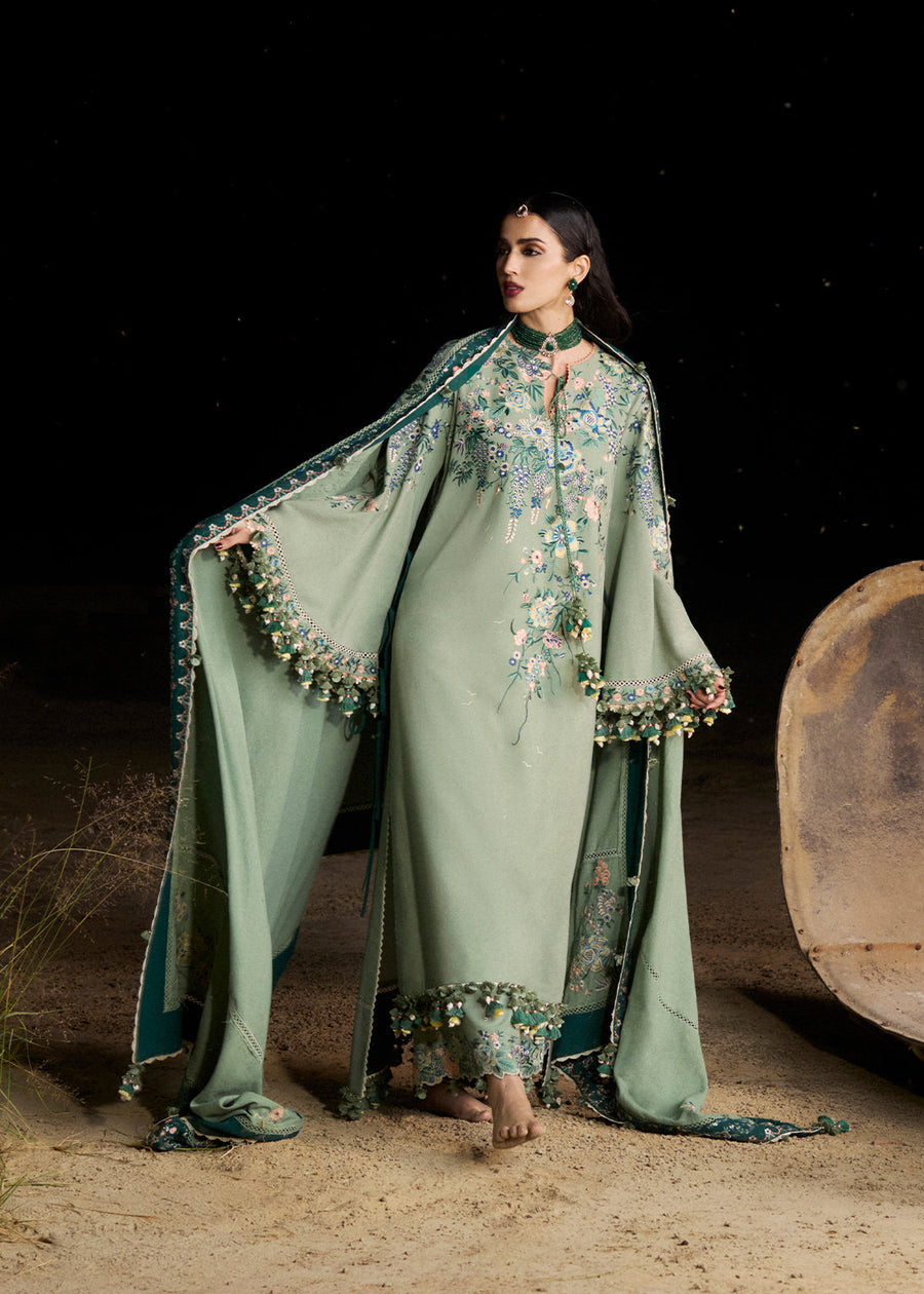 Hussain Rehar Kot Radha Kishan Unstitched Karandi 3Pc Suit - Aaira