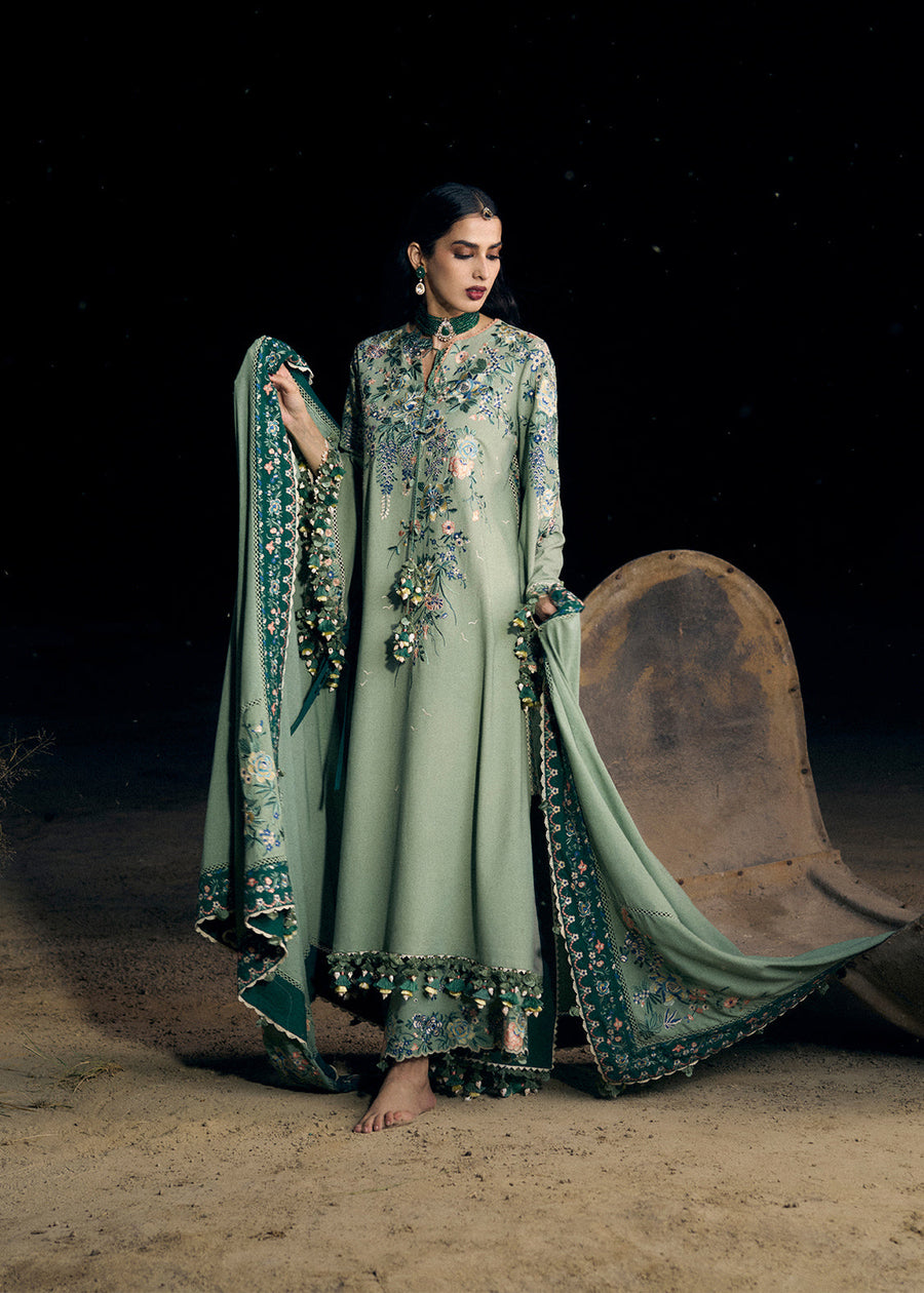 Hussain Rehar Kot Radha Kishan Unstitched Karandi 3Pc Suit - Aaira