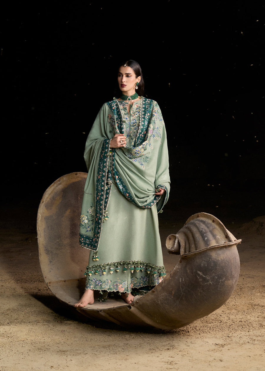 Hussain Rehar Kot Radha Kishan Unstitched Karandi 3Pc Suit - Aaira