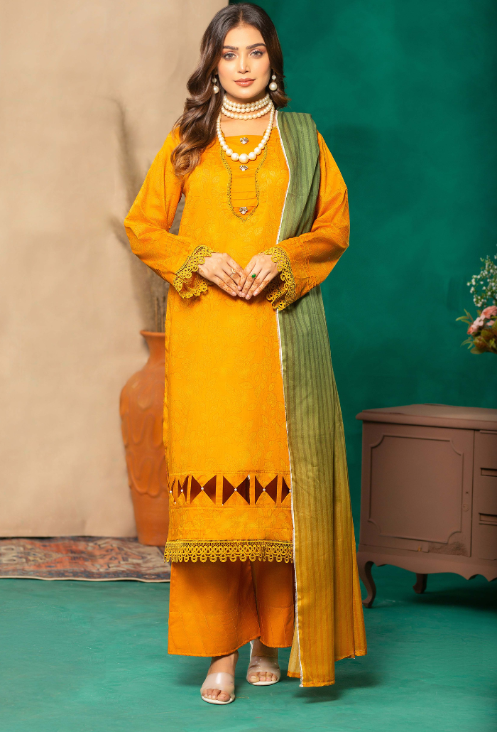 Aangan by Humdum Printed Lawn Unstitched 3Pc Suit D-05