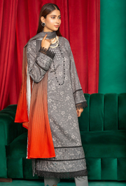 Aangan by Humdum Printed Lawn Unstitched 3Pc Suit D-12
