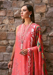 Kanwal Malik Zaina Embroidered Lawn Unstitched 3Pc Suit - AANYA