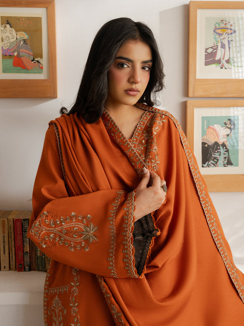 Virsa by Cinq Embroidered Karandi Unstitched 3Pc Suit - AATISH
