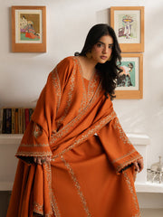 Virsa by Cinq Embroidered Karandi Unstitched 3Pc Suit - AATISH