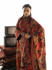Zainab Chottani Embroidered Marina Twill Unstitched 3Pc Suit D-10 Abibi