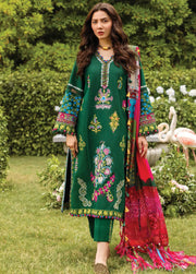 Siraa by Sadaf Fawad Khan Embroidered Lawn Unstitched 3Pc Suit - ADA (A)